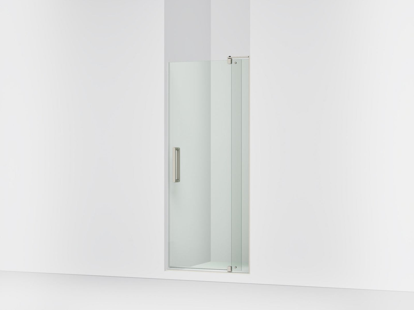 KOHLER K-707510-L Revel Pivot shower door, 70" H x 31-1/8 - 36" W, with 1/4" thick Crystal Clear glass