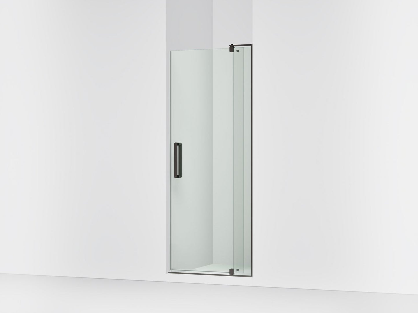 KOHLER K-707516-L Revel Pivot shower door, 74" H x 31-1/8 - 36" W, with 5/16" thick Crystal Clear glass