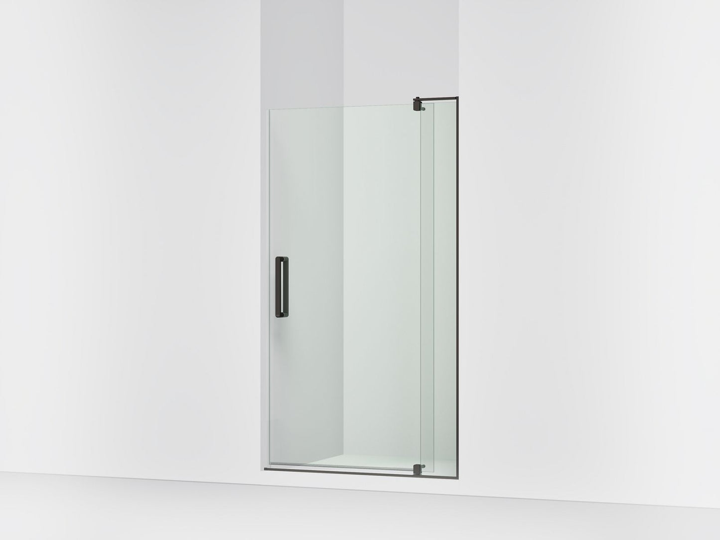 KOHLER K-707531-L Revel Pivot shower door, 70" H x 35-1/8 - 40" W, with 5/16" thick Crystal Clear glass