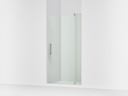 KOHLER K-707536-L Revel Pivot shower door, 74" H x 35-1/8 - 40" W, with 5/16" thick Crystal Clear glass