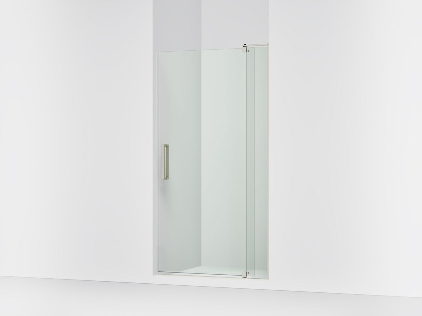 KOHLER K-707536-L Revel Pivot shower door, 74" H x 35-1/8 - 40" W, with 5/16" thick Crystal Clear glass