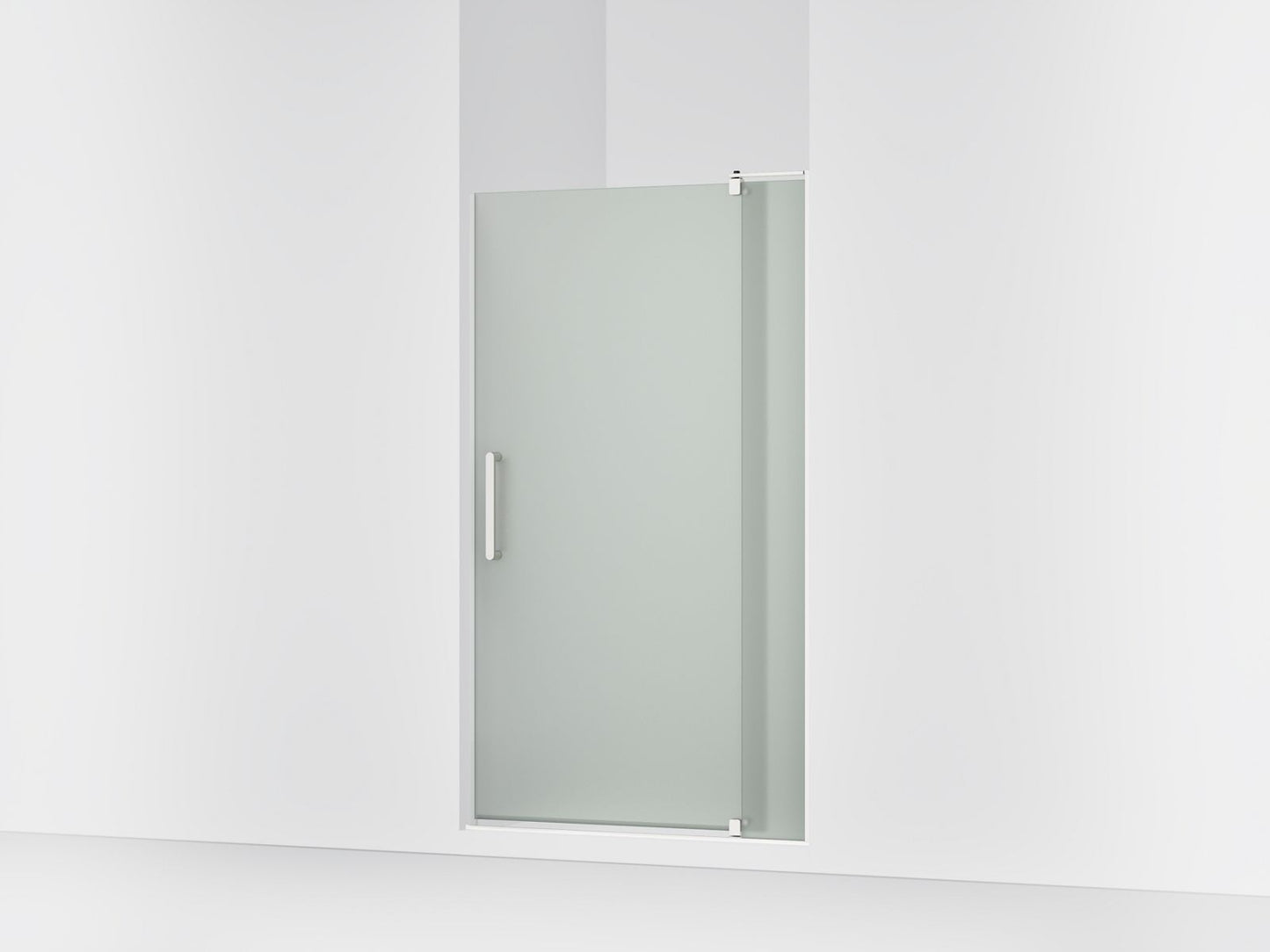KOHLER K-707541-D3 Revel Pivot shower door, 70" H x 39-1/8 - 44" W, with 5/16" thick Frosted glass
