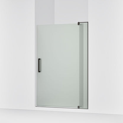 KOHLER K-707551-D3 Revel Pivot shower door, 70" H x 43-1/8 - 48" W, with 5/16" thick Frosted glass