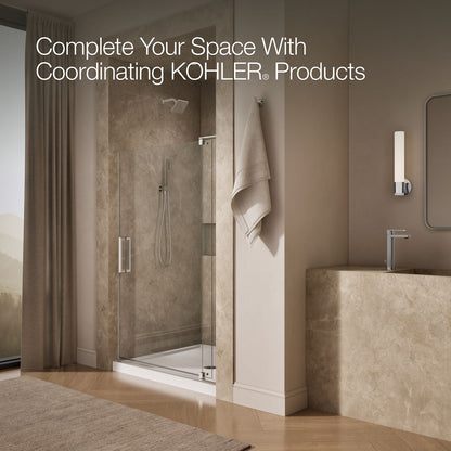KOHLER K-707551-L Revel 70" H pivot shower door with 5/16"-thick glass