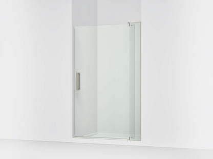 KOHLER K-707556-L Revel Pivot shower door, 74" H x 43-1/8 - 48" W, with 5/16" thick Crystal Clear glass