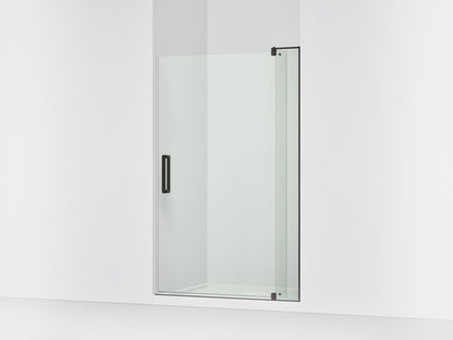 KOHLER K-707556-L Revel Pivot shower door, 74" H x 43-1/8 - 48" W, with 5/16" thick Crystal Clear glass