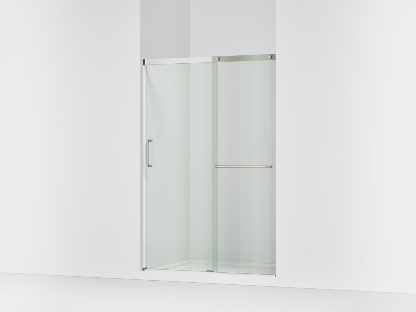 KOHLER K-707606-6L Elate Sliding shower door, 70-1/2" H x 44-1/4 - 47-5/8" W, with 1/4" thick Crystal Clear glass