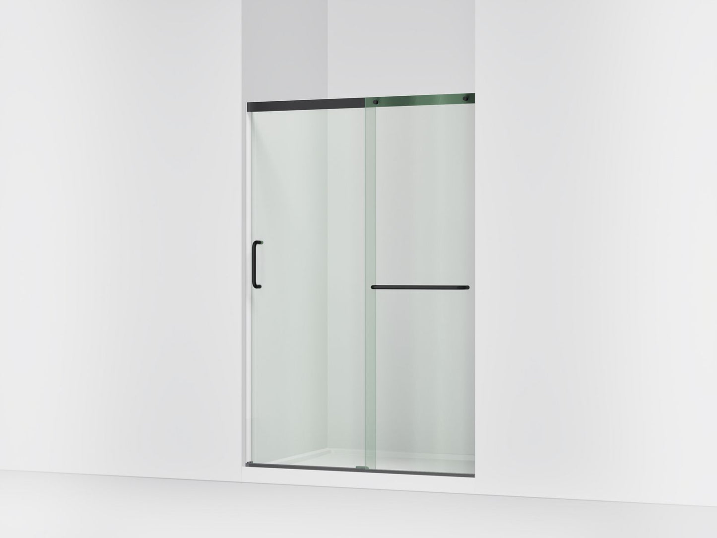 KOHLER K-707607-6L Elate Sliding shower door, 70-1/2" H x 50-1/4 - 53-5/8" W, with 1/4" thick Crystal Clear glass