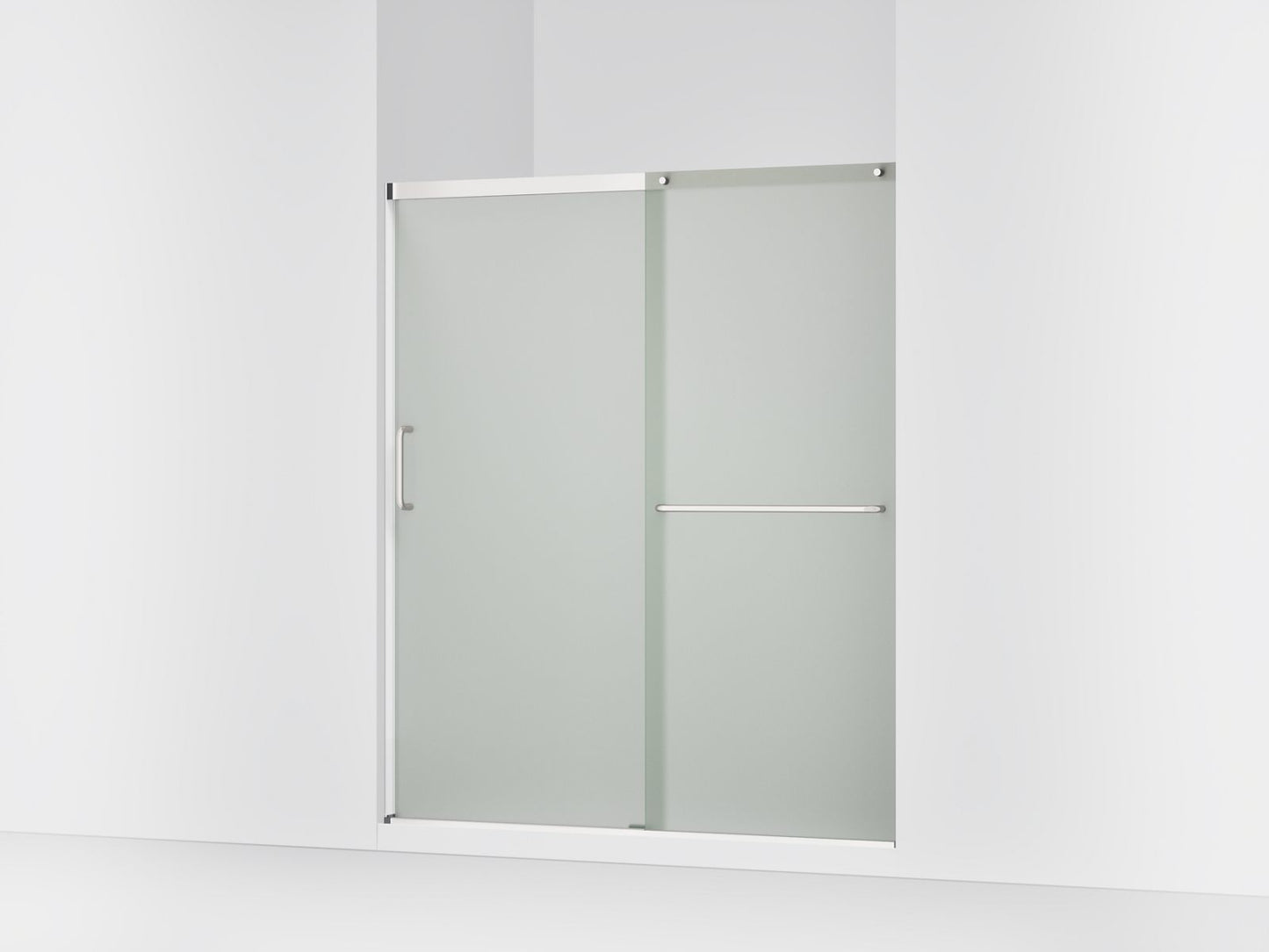 KOHLER K-707608-6D3 Elate Sliding shower door, 70-1/2" H x 56-1/4 - 59-5/8" W, with 1/4" thick Frosted glass