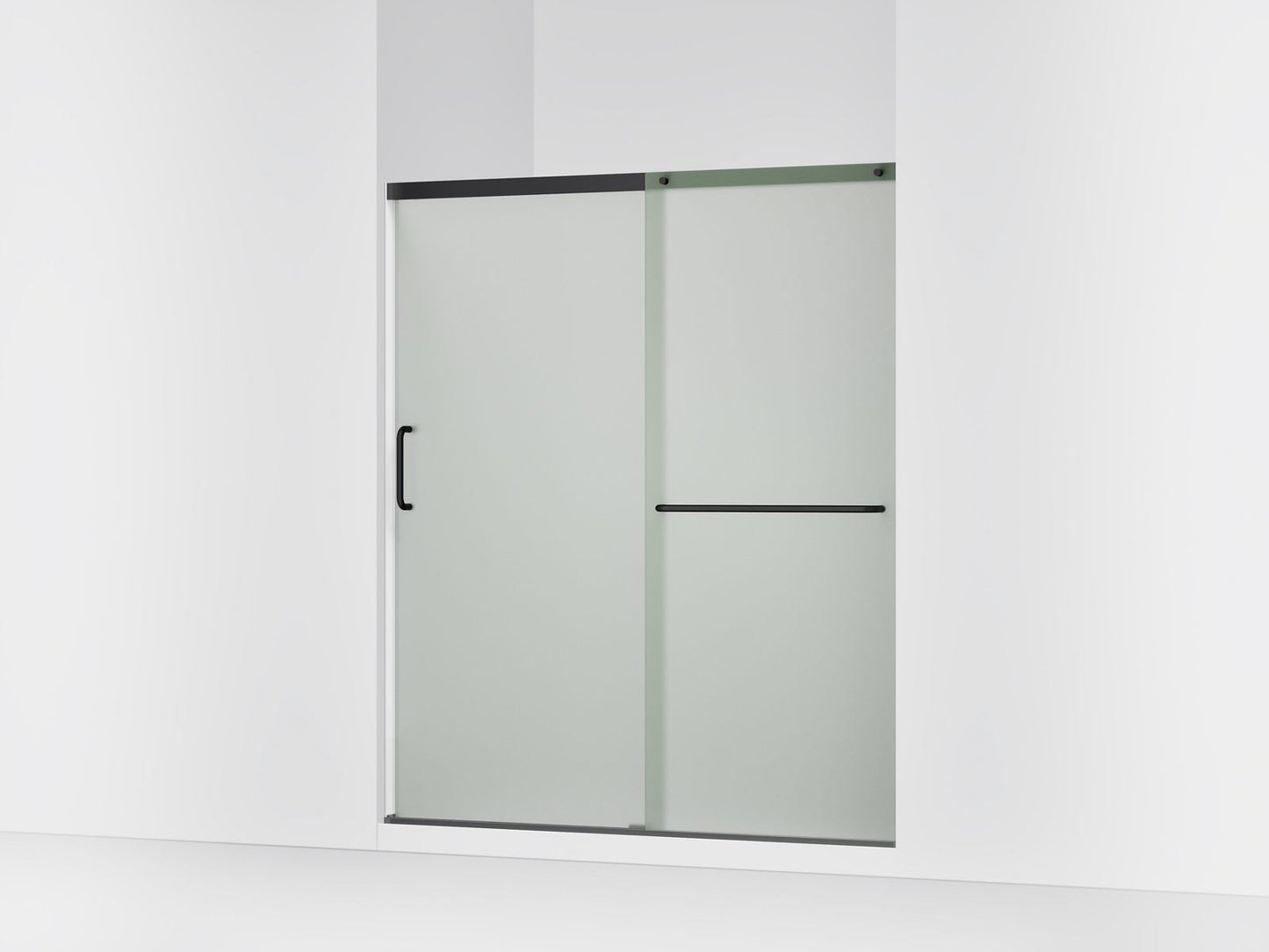 KOHLER K-707608-6D3 Elate Sliding shower door, 70-1/2" H x 56-1/4 - 59-5/8" W, with 1/4" thick Frosted glass