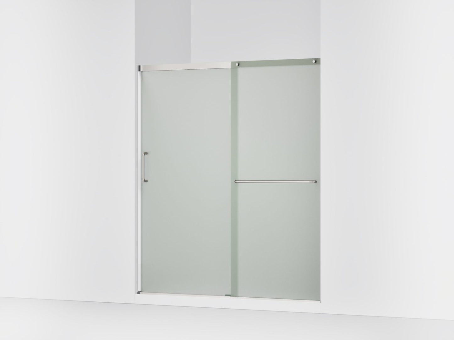 KOHLER K-707608-6D3 Elate Sliding shower door, 70-1/2" H x 56-1/4 - 59-5/8" W, with 1/4" thick Frosted glass