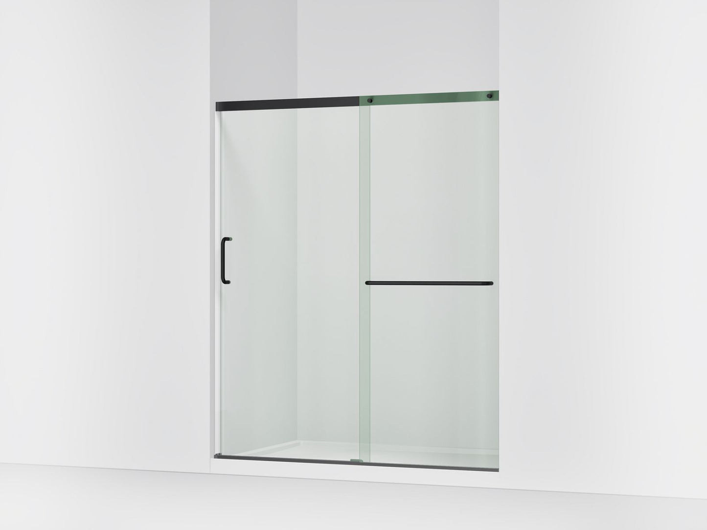KOHLER K-707608-6L Elate Sliding shower door, 70-1/2" H x 56-1/4 - 59-5/8" W, with 1/4" thick Crystal Clear glass