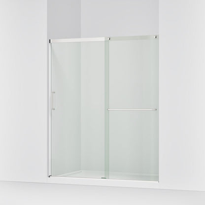 KOHLER K-707616-8L Elate Sliding shower door, 75-1/2" H x 62-1/4 - 65-5/8" W, with heavy 5/16" thick Crystal Clear glass