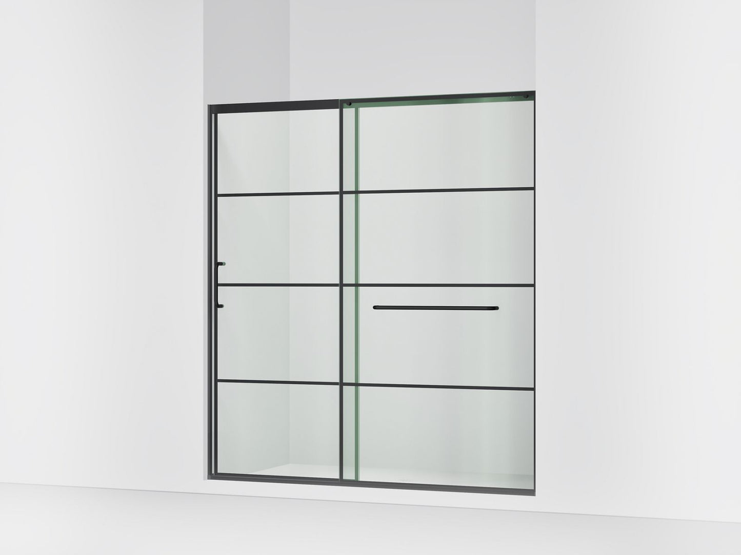 KOHLER K-707617-8G79 Elate Sliding shower door, 75-1/2" H x 68-1/4 - 71-5/8" W, with heavy 5/16" thick Crystal Clear...