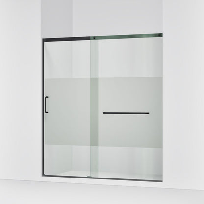 KOHLER K-707617-8G81 Elate Sliding shower door, 75-1/2" H x 68-1/4 - 71-5/8" W, with heavy 5/16" thick Crystal Clear glass with privacy band