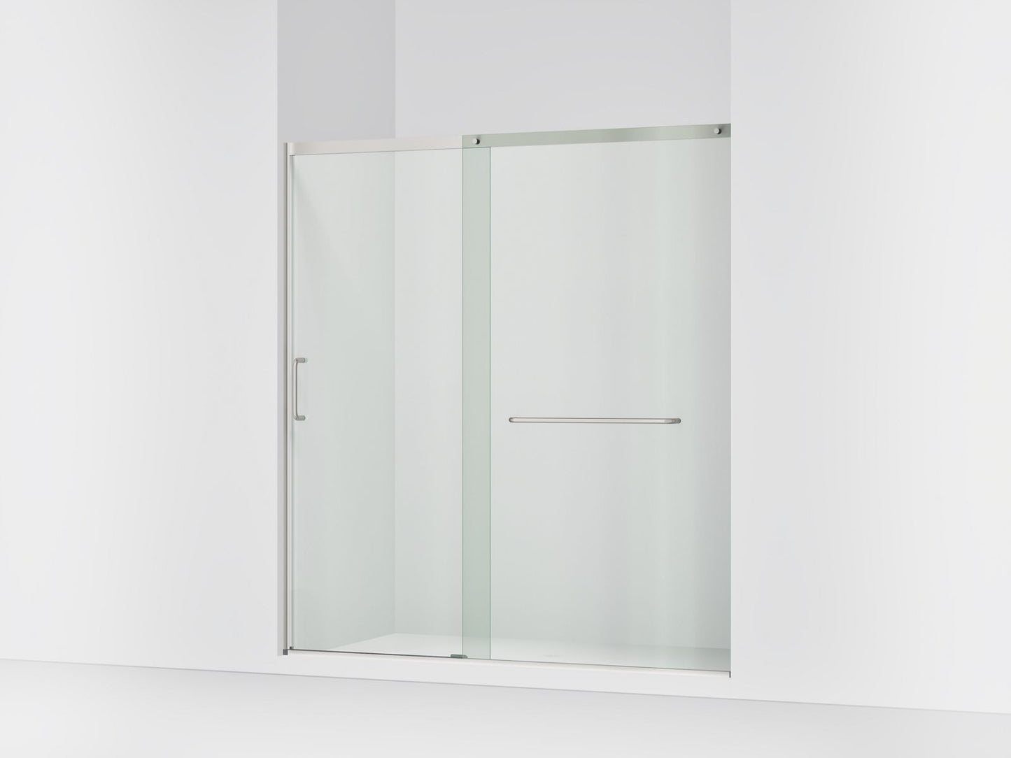 KOHLER K-707617-8L Elate Sliding shower door, 75-1/2" H x 68-1/4 - 71-5/8" W, with heavy 5/16" thick Crystal Clear glass