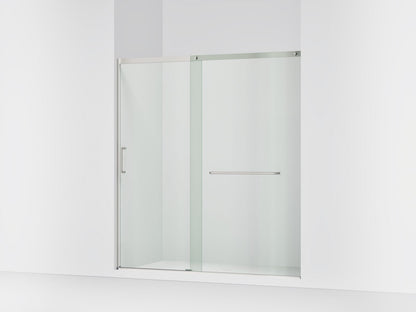KOHLER K-707617-8L Elate Sliding shower door, 75-1/2" H x 68-1/4 - 71-5/8" W, with heavy 5/16" thick Crystal Clear glass