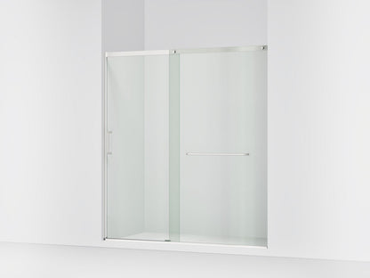 KOHLER K-707617-8L Elate Sliding shower door, 75-1/2" H x 68-1/4 - 71-5/8" W, with heavy 5/16" thick Crystal Clear glass