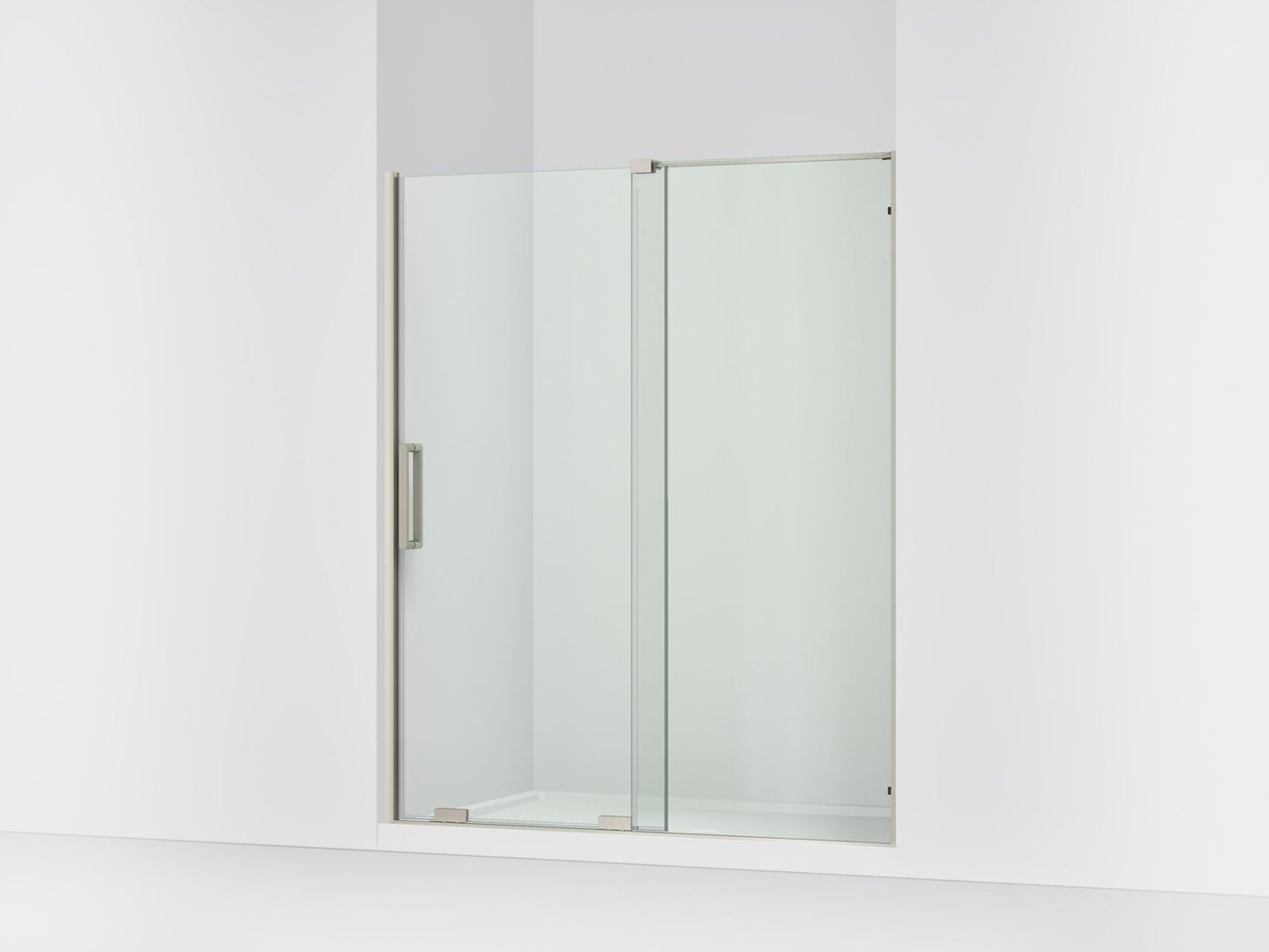 KOHLER K-707621-8L Echelon Sliding shower door, 71-3/4" H x 55-3/4 - 59-3/4" W, with 5/16" thick Crystal Clear glass
