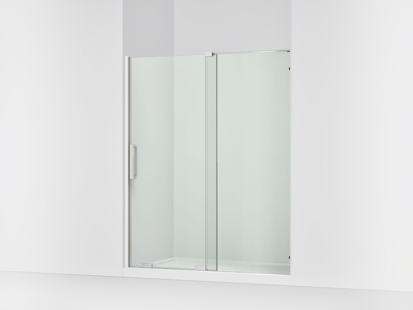KOHLER K-707621-8L Echelon Sliding shower door, 71-3/4" H x 55-3/4 - 59-3/4" W, with 5/16" thick Crystal Clear glass
