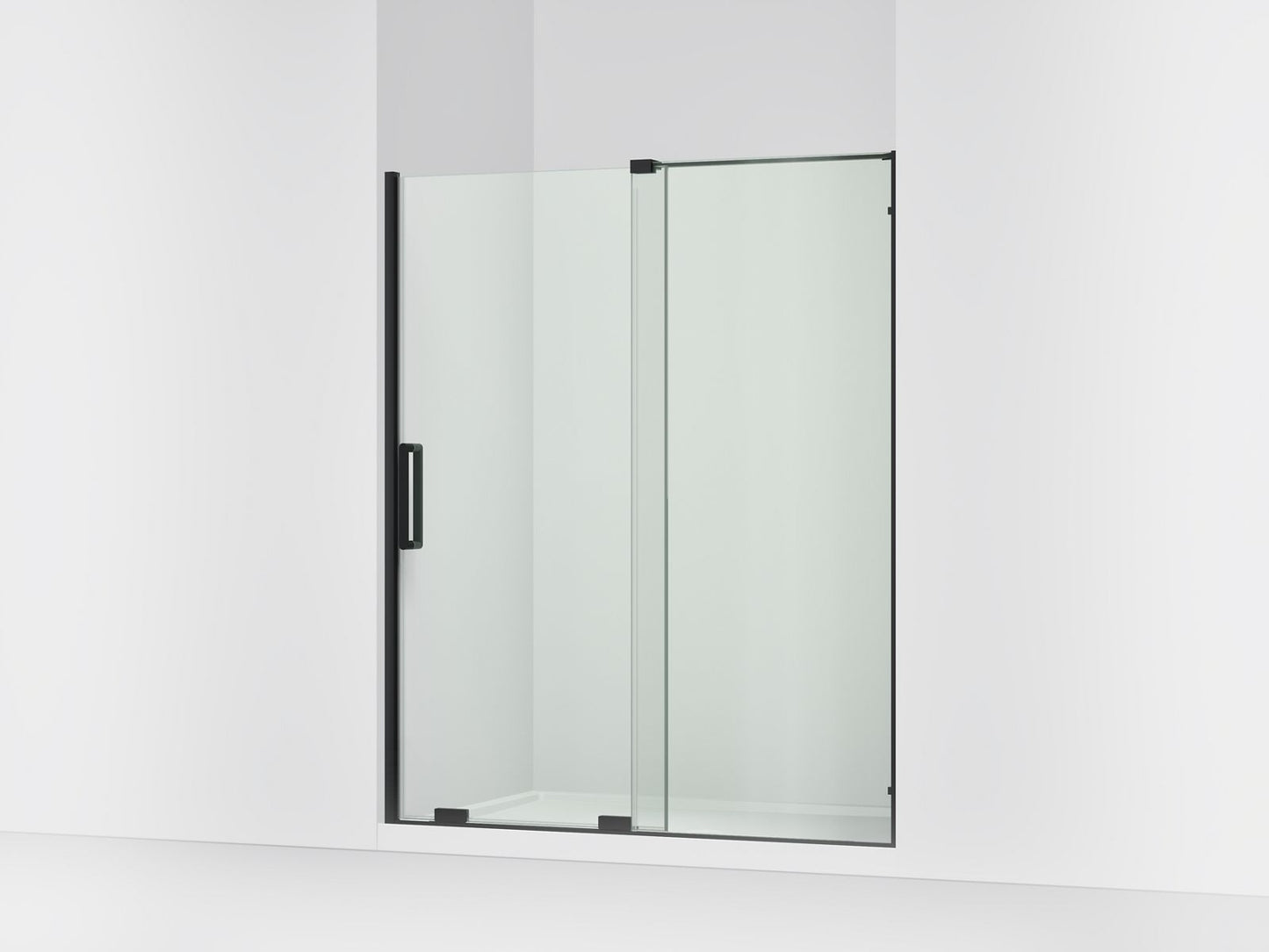 KOHLER K-707621-8L Echelon Sliding shower door, 71-3/4" H x 55-3/4 - 59-3/4" W, with 5/16" thick Crystal Clear glass
