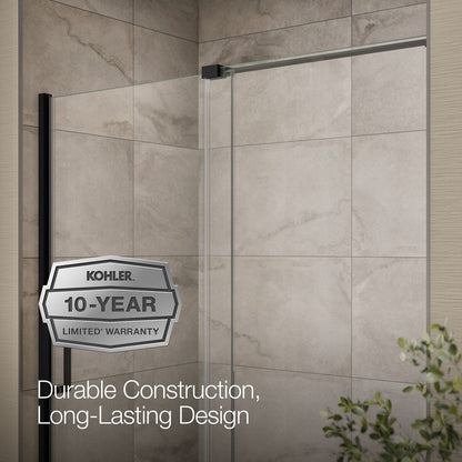 KOHLER K-707621-8L Echelon Sliding shower door, 71-3/4" H x 55-3/4 - 59-3/4" W, with 5/16" thick Crystal Clear glass