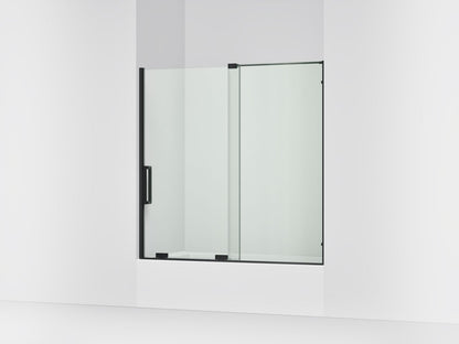 KOHLER K-707623-8L Echelon Sliding bath door, 58-1/4" H x 55-3/4 - 59-3/4" W, with 5/16" thick Crystal Clear glass