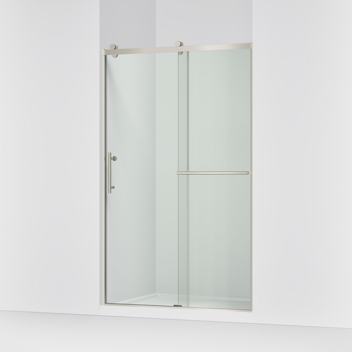 KOHLER K-709082-10L Rely 77" H sliding shower door with 3/8"-thick glass