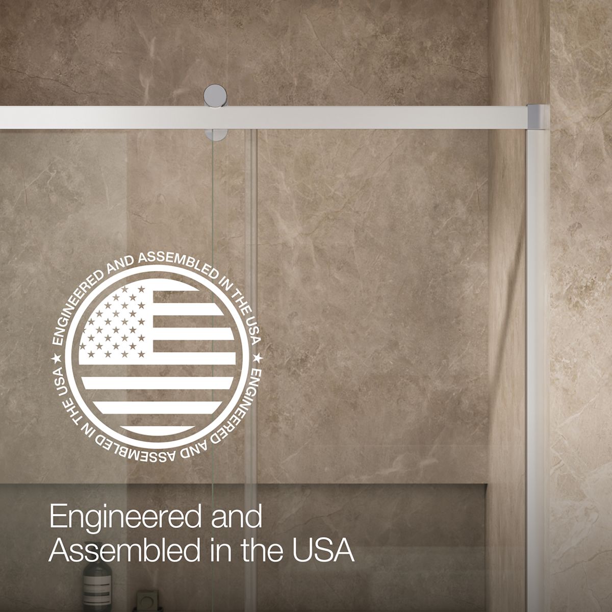 KOHLER K-709082-10L Rely 77" H sliding shower door with 3/8"-thick glass