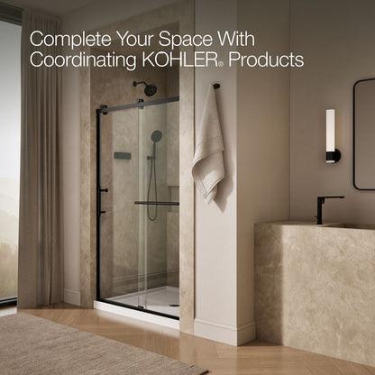 KOHLER K-709082-10L Rely 77" H sliding shower door with 3/8"-thick glass
