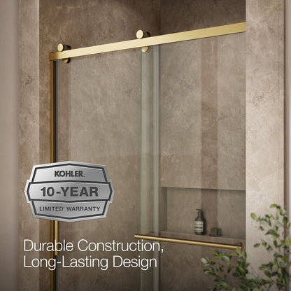 KOHLER K-709082-10L Rely 77" H sliding shower door with 3/8"-thick glass