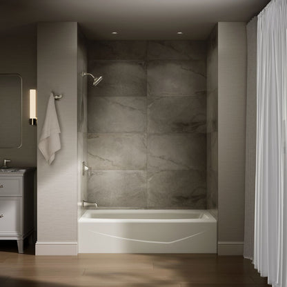 KOHLER K-713 Villager 60" x 34-1/4" alcove bath, left drain