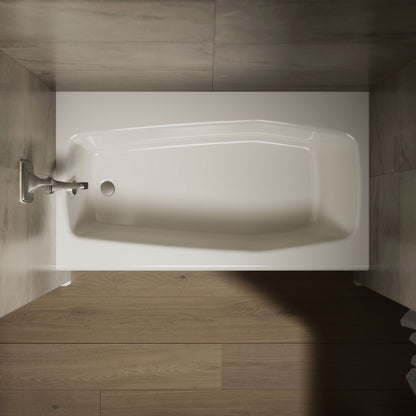 KOHLER K-713 Villager 60" x 34-1/4" alcove bath, left drain