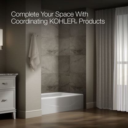KOHLER K-713 Villager 60" x 34-1/4" alcove bath, left drain