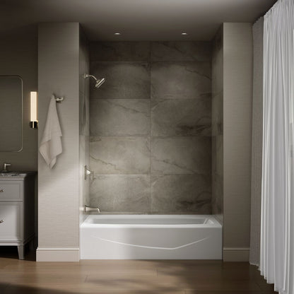 KOHLER K-713 Villager 60" x 34-1/4" alcove bath, left drain