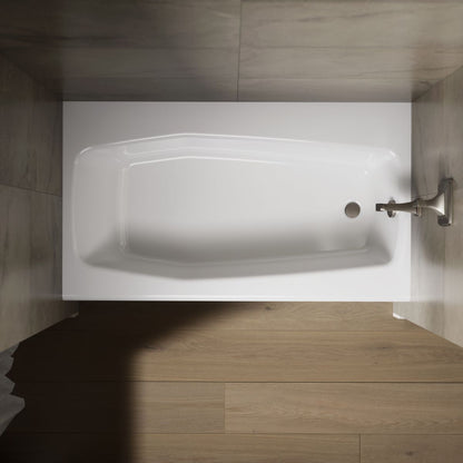 KOHLER K-714 Villager 60" x 34-1/4" alcove bath, right drain