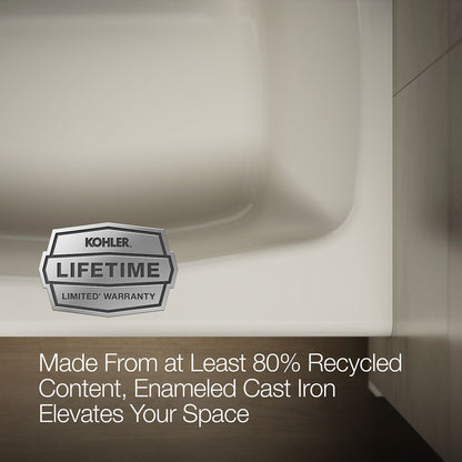 KOHLER K-715 Villager 60" x 30-1/4" alcove bath, left drain