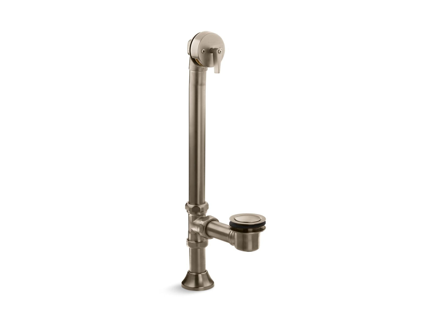 KOHLER K-7178 Iron Works Decorative 1-1/2" adjustable pop-up bath drain for 5' whirlpool with tailpiece