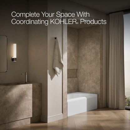 KOHLER K-721 Memoirs 60" x 33-3/4" alcove bath, left drain