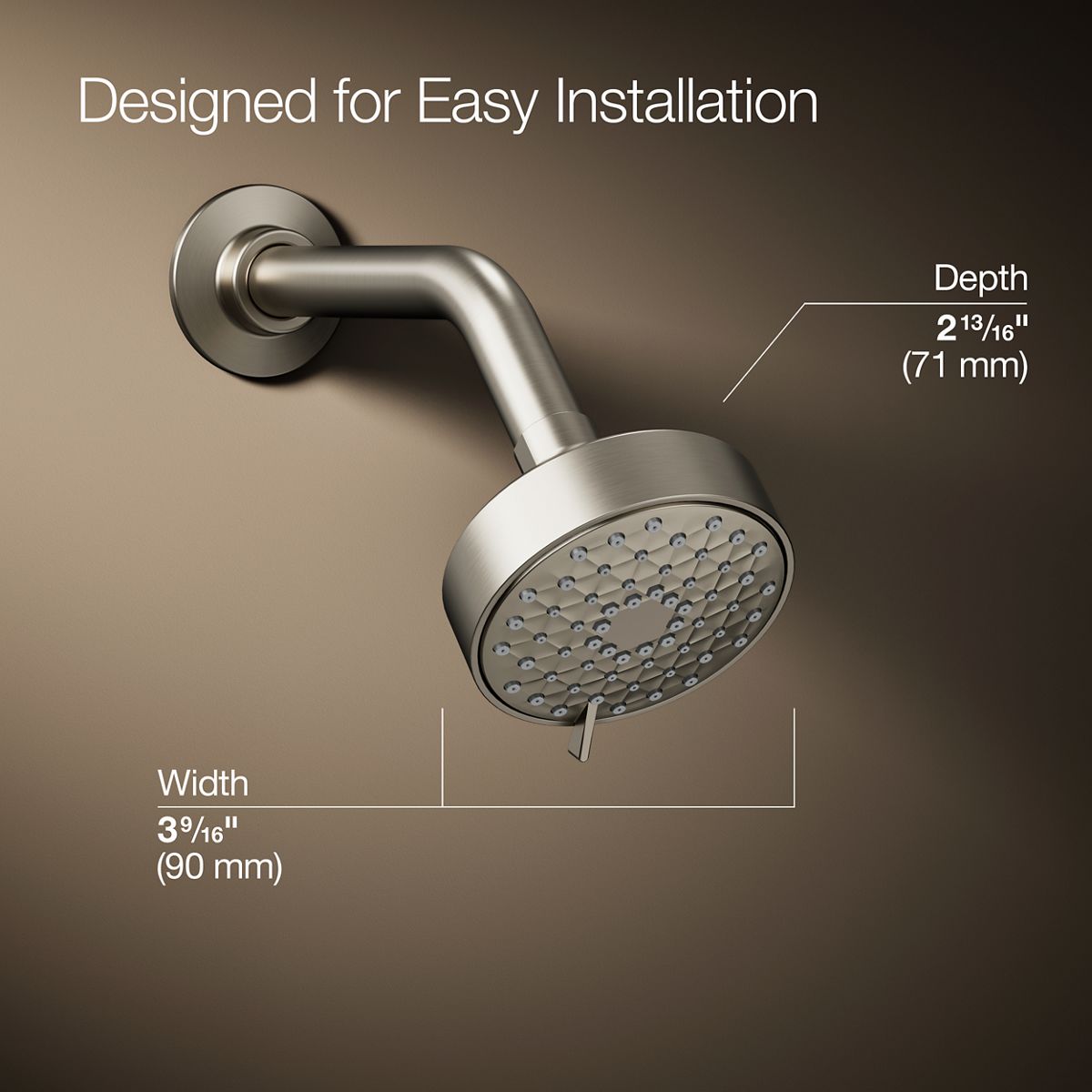 KOHLER 72418-Y Awaken G90 Three-function showerhead, 2.5 gpm