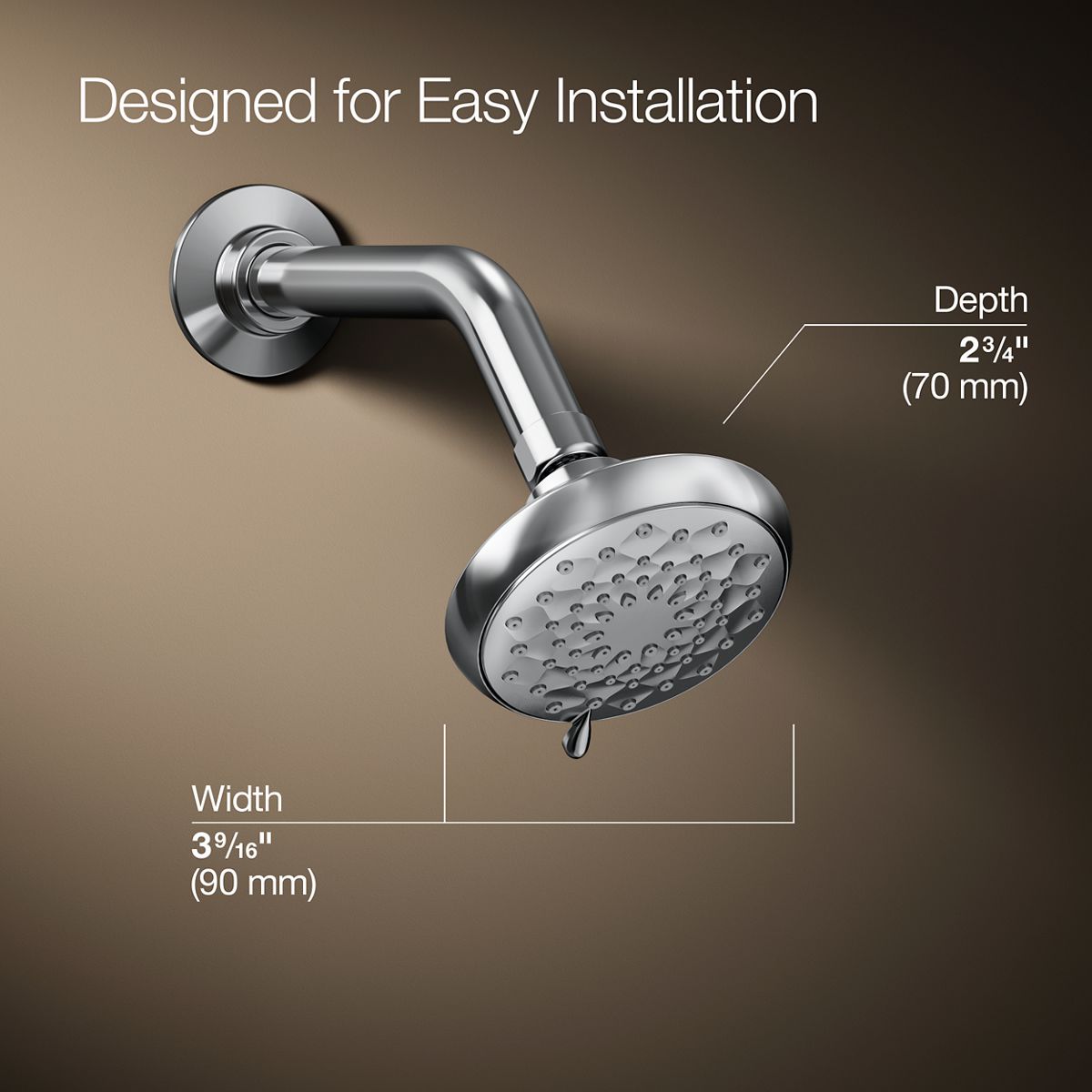 KOHLER 72424-Y Awaken B90 Three-function showerhead, 2.5 gpm