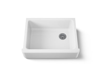 KOHLER K-7251 Whitehaven Hayridge 29-11/16"undermount single-bowl farmhouse kitchen sink