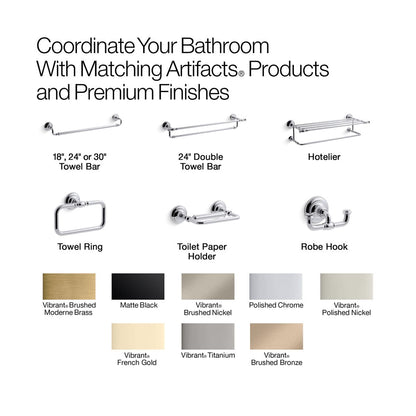KOHLER K-72568 Artifacts 24" towel bar