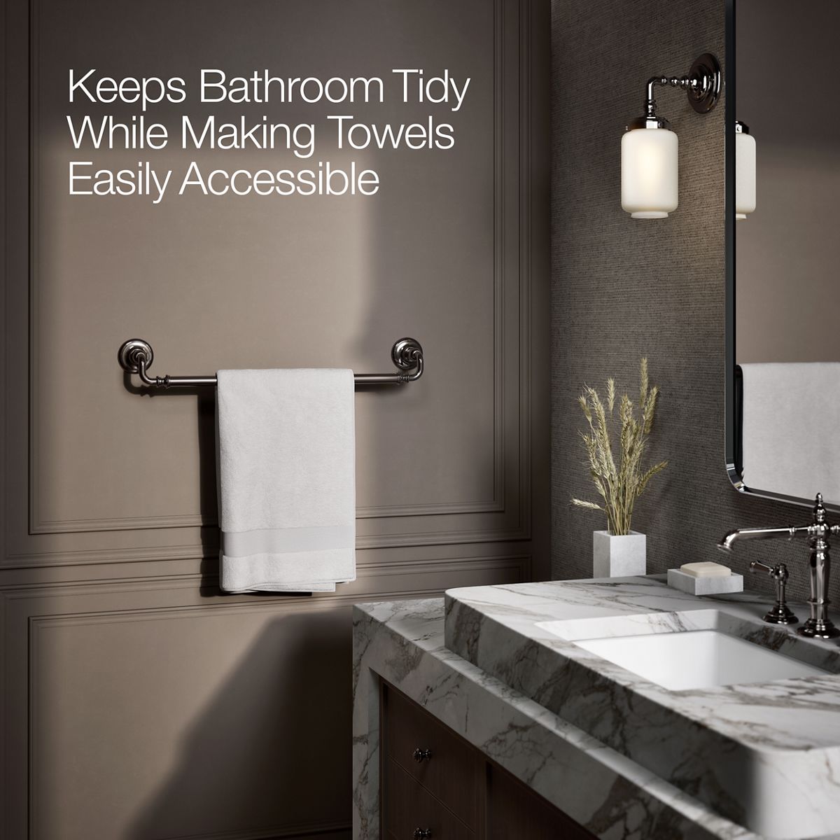 KOHLER K-72568 Artifacts 24" towel bar