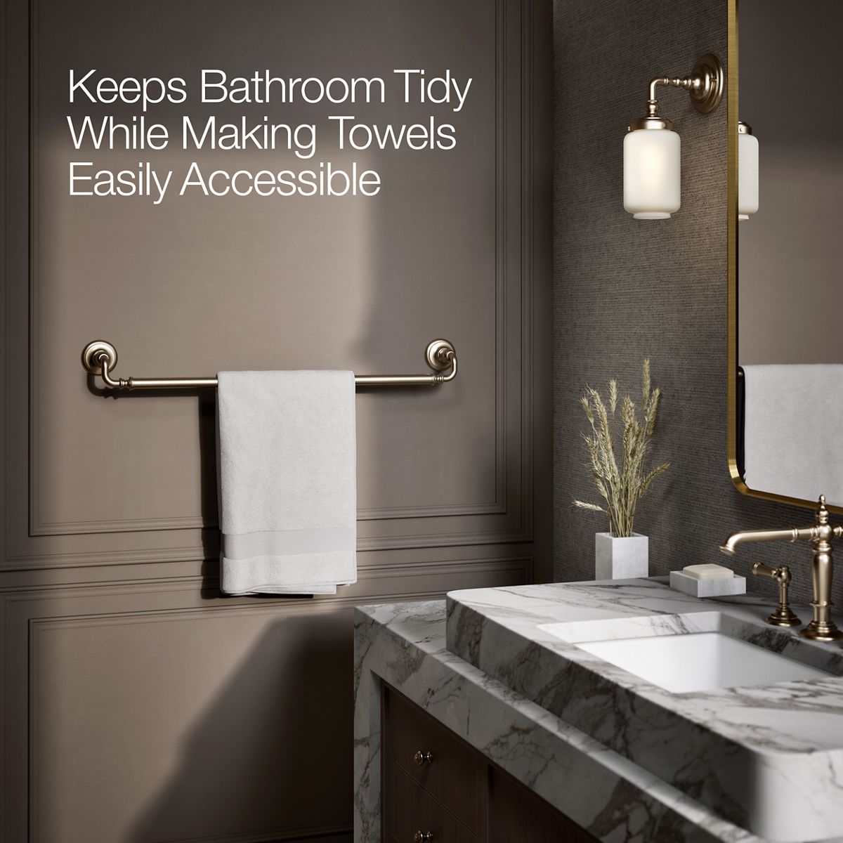KOHLER K-72569 Artifacts 30" towel bar
