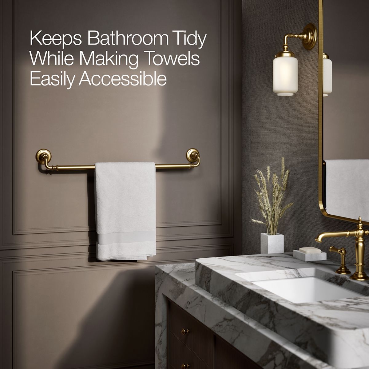 KOHLER K-72569 Artifacts 30" towel bar