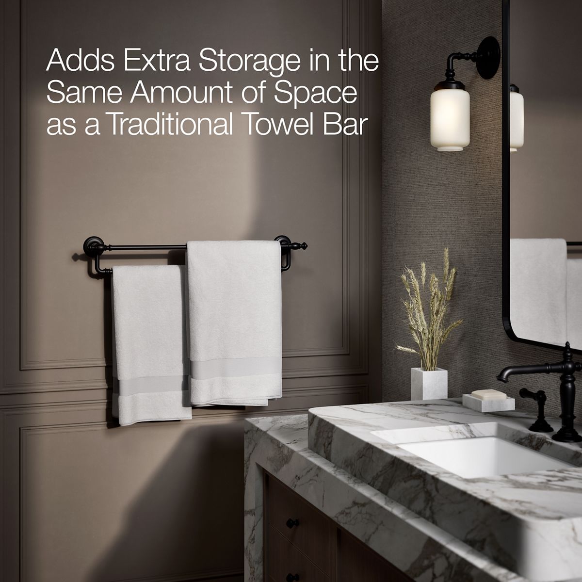 KOHLER K-72570 Artifacts 24" double towel bar