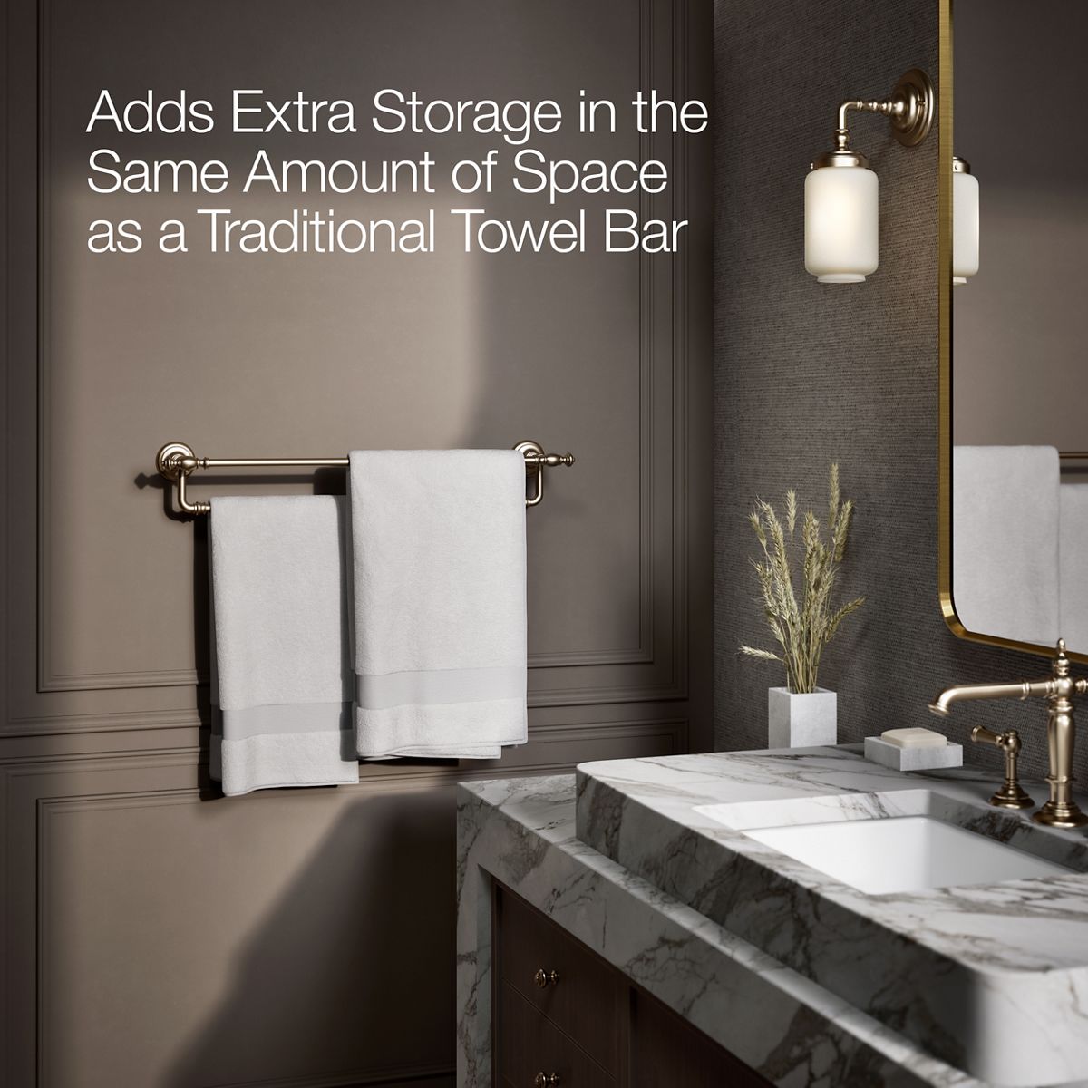 KOHLER K-72570 Artifacts 24" double towel bar