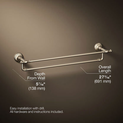 KOHLER K-72570 Artifacts 24" double towel bar