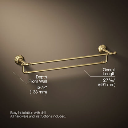 KOHLER K-72570 Artifacts 24" double towel bar
